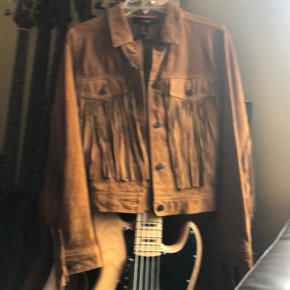 Suede fringe jacket
